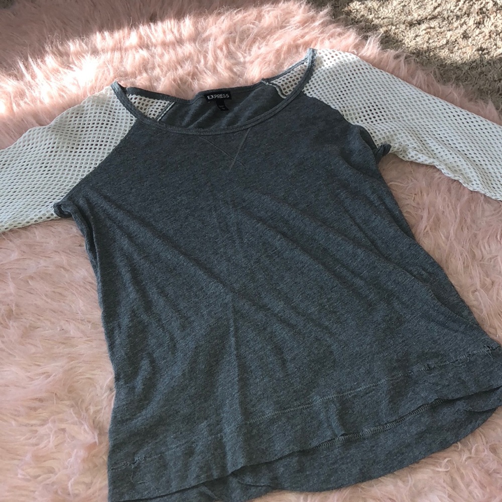 Express Mesh Sleeve Top
